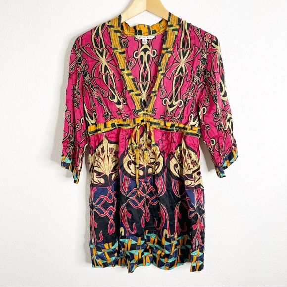 Cabi 100% Silk Vintage Y2K Tunic Top Size Small - Picture 1 of 4